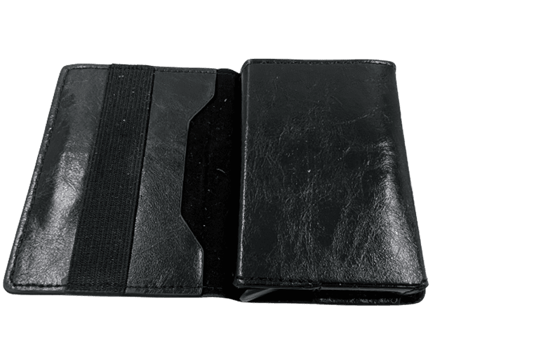 Δερμάτινο πορτοφόλι καρτοθήκη Bull Captain KB464 μαύρη
