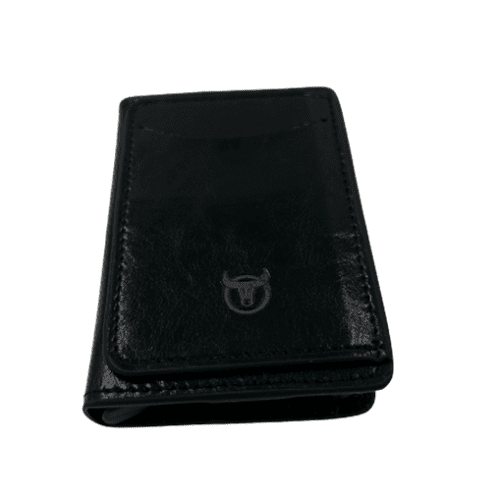 Δερμάτινο πορτοφόλι καρτοθήκη Bull Captain KB464 μαύρη 3