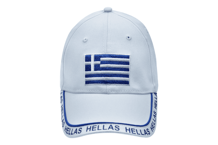 Τουριστικό καπέλο Greece ΛΕΥΚΟ