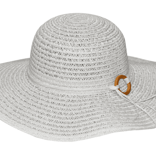 Floppy καπέλο με ξύλινη διακόσμηση 2