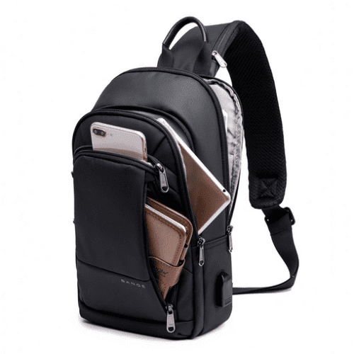 Τσαντάκι ώμου χιαστί crossbody Bange 1911 μαύρο 4