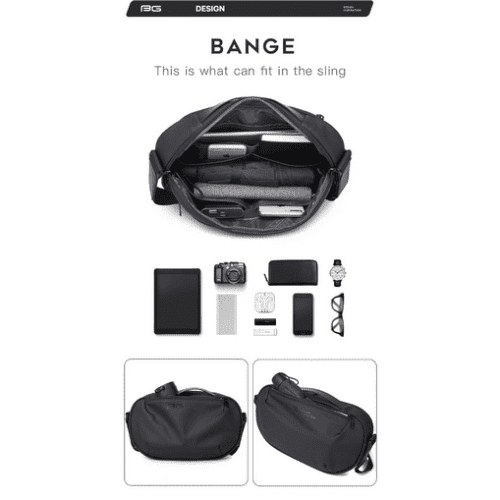 Τσαντάκι ώμου/crossbody Bange 7308 μαύρο 4