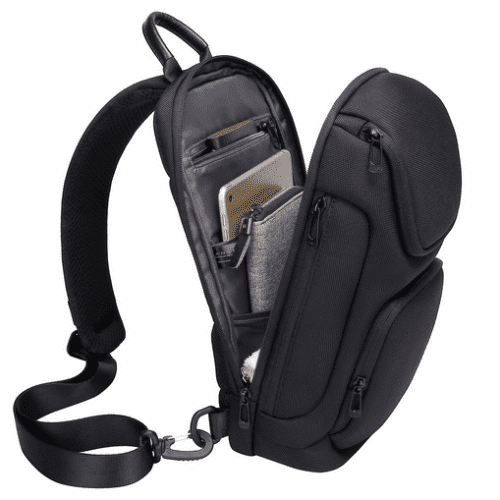 Τσαντάκι ώμου χιαστί crossbody Bange 7565 μαύρο 1