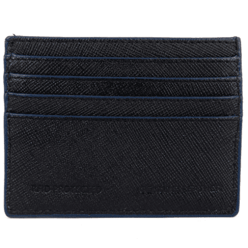 Δερμάτινο πορτοφόλι καρτών Mario Rossi 8932 Blue 1