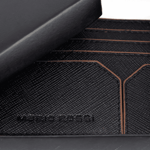 Δερμάτινο πορτοφόλι καρτών Mario Rossi 8932 Cigar 4