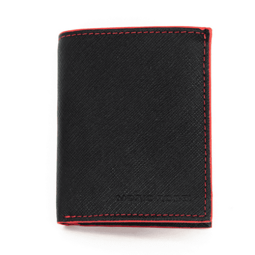 Δερμάτινο πορτοφόλι Mario Rossi 902 BK-RED
