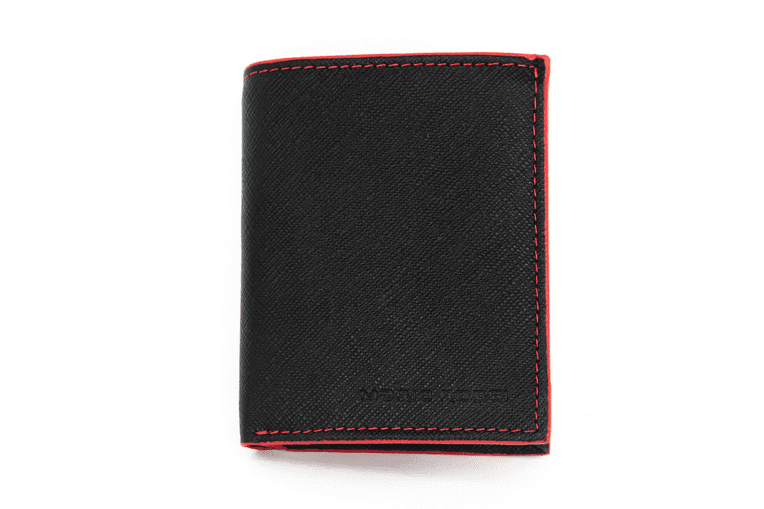 Δερμάτινο πορτοφόλι Mario Rossi 902 BK-RED