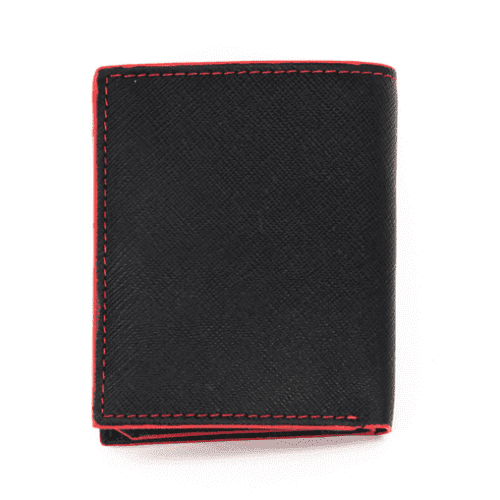 Δερμάτινο πορτοφόλι Mario Rossi 902 BK-RED 1