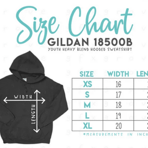 Παιδικό φούτερ με κουκούλα Gildan 185000B 3